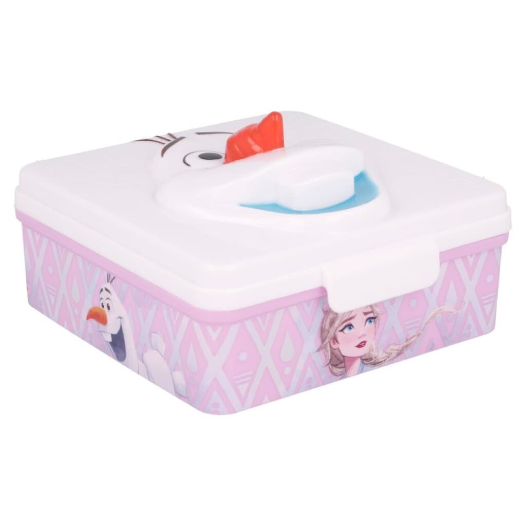 Vianda infantil 3D Frozen 12 x 6 cm - Blanco Lila - 1
