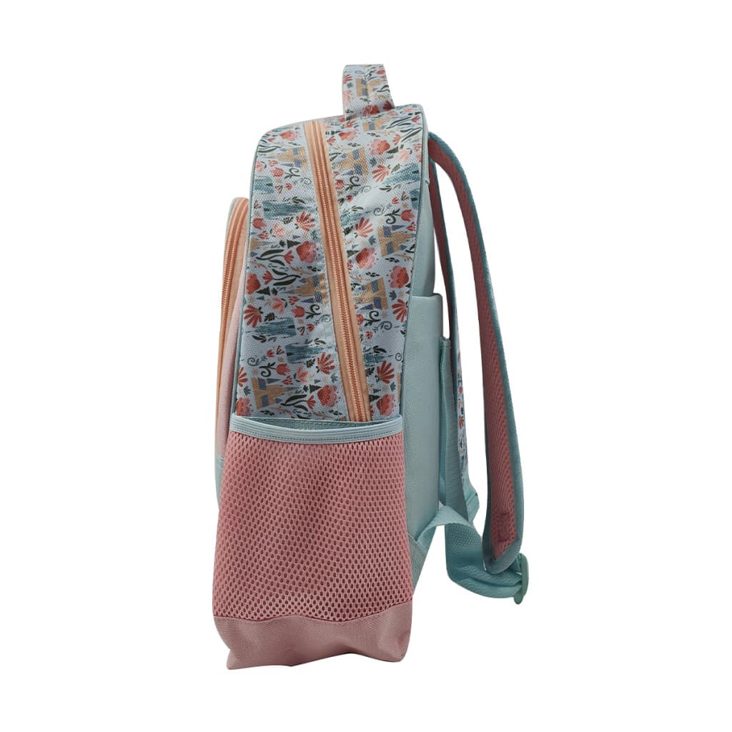 Mochila Infantil Frozen Jacquard Grande 40 x 30 cm - ROSA/CELESTE - 2
