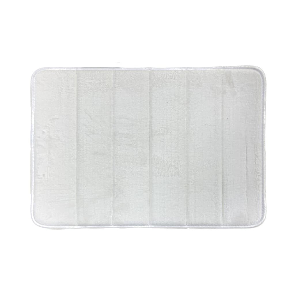 Alfombra Baño con Memoria Home Class Microfibra 43 x 61 cm - BLANCO - 2