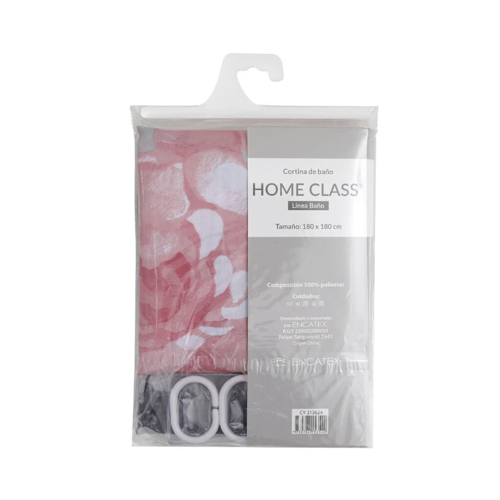Cortina de Home Class con Argollas 180 x 180 cm - 213624 ROSAURA FLOR ROSA - 2