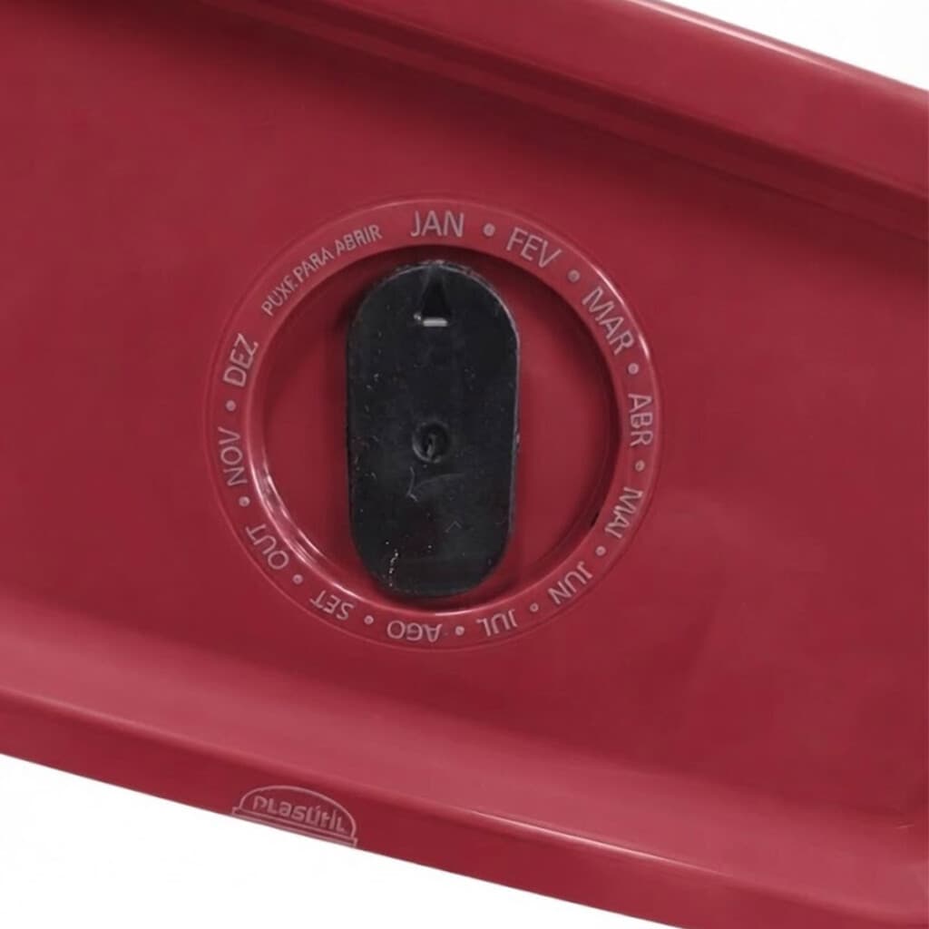 Pote plástico Lume con Válvula Calendario 1.2L - ROJO - 3