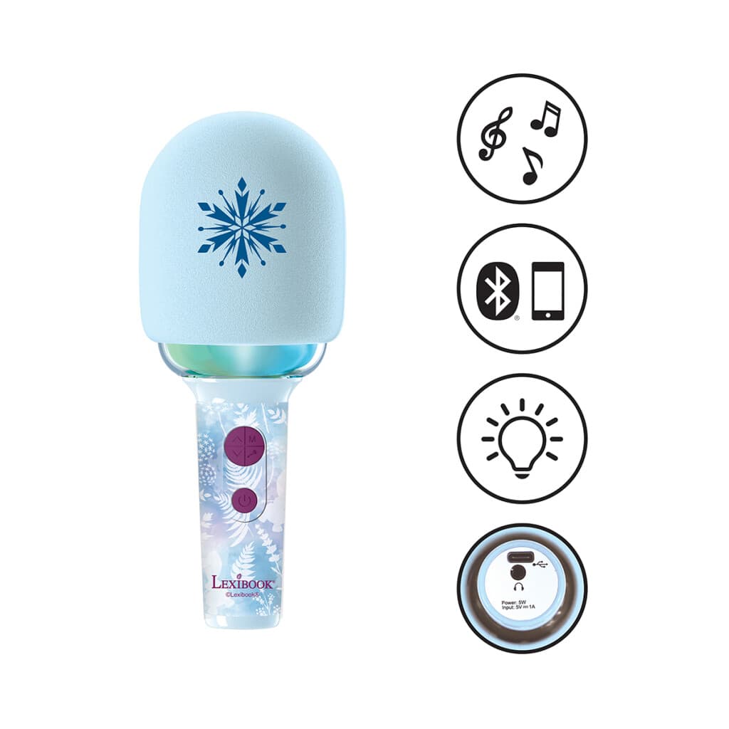 Micrófono Inalámbrico Recargable con Luz Lexibook - Frozen - 4