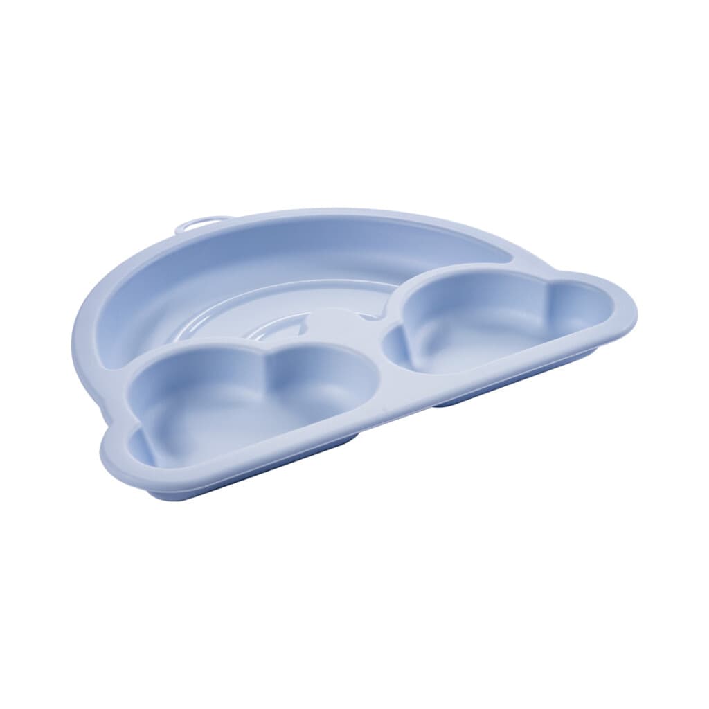 Plato Plástico con Forma 3D para Bebé 268 ml - ARCOIRIS AZUL - 1