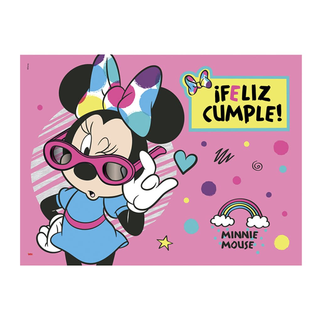 Cotillón Afiche Minnie 53 x 39 cm