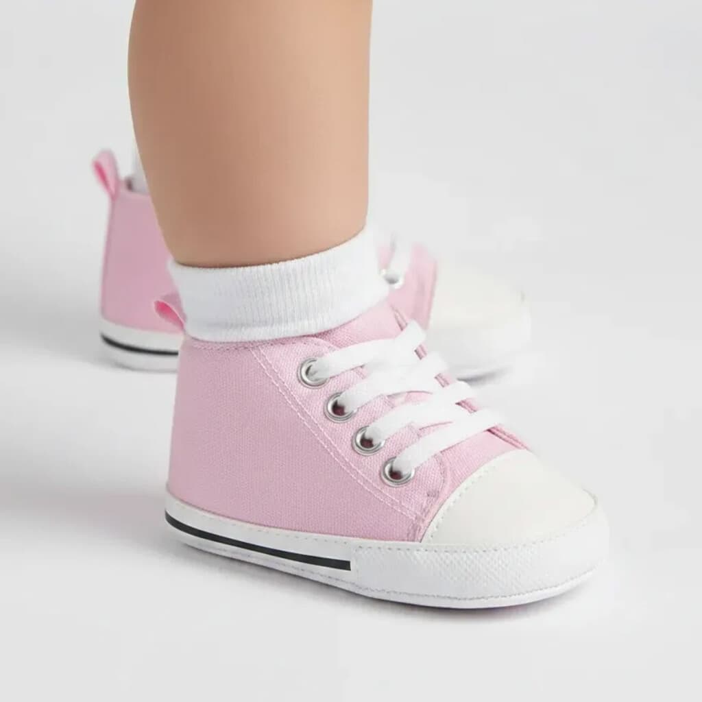 Calzado con Cordones Para Bebés 3 a 15 Meses - ROSA - 12-15 M - 1