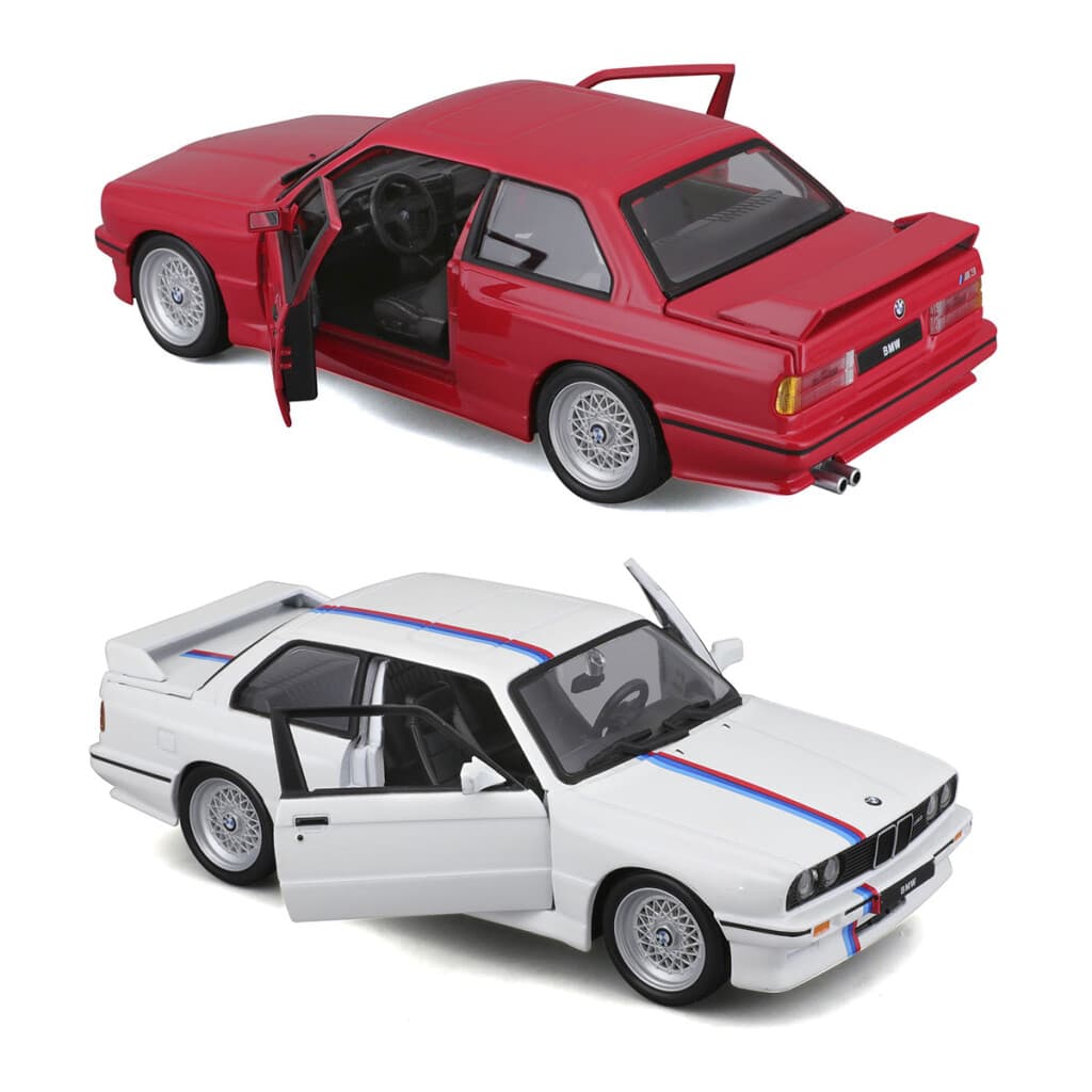 Auto de Colección Bburago Escala 1:24 - BMW 3 Series M3 1988 COLORES SURTIDOS - 4