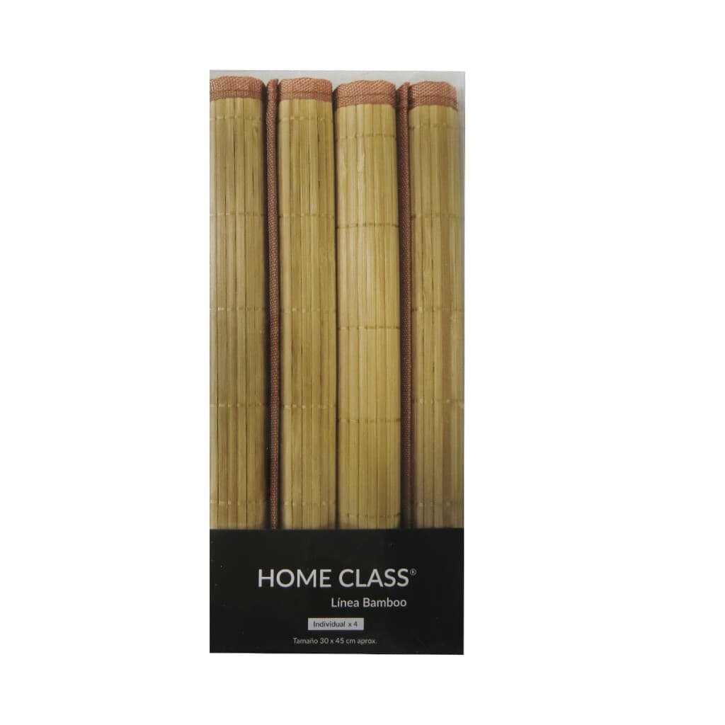 Set x4 Individuales Bambú 30 x 45 cm - BEIGE - 1