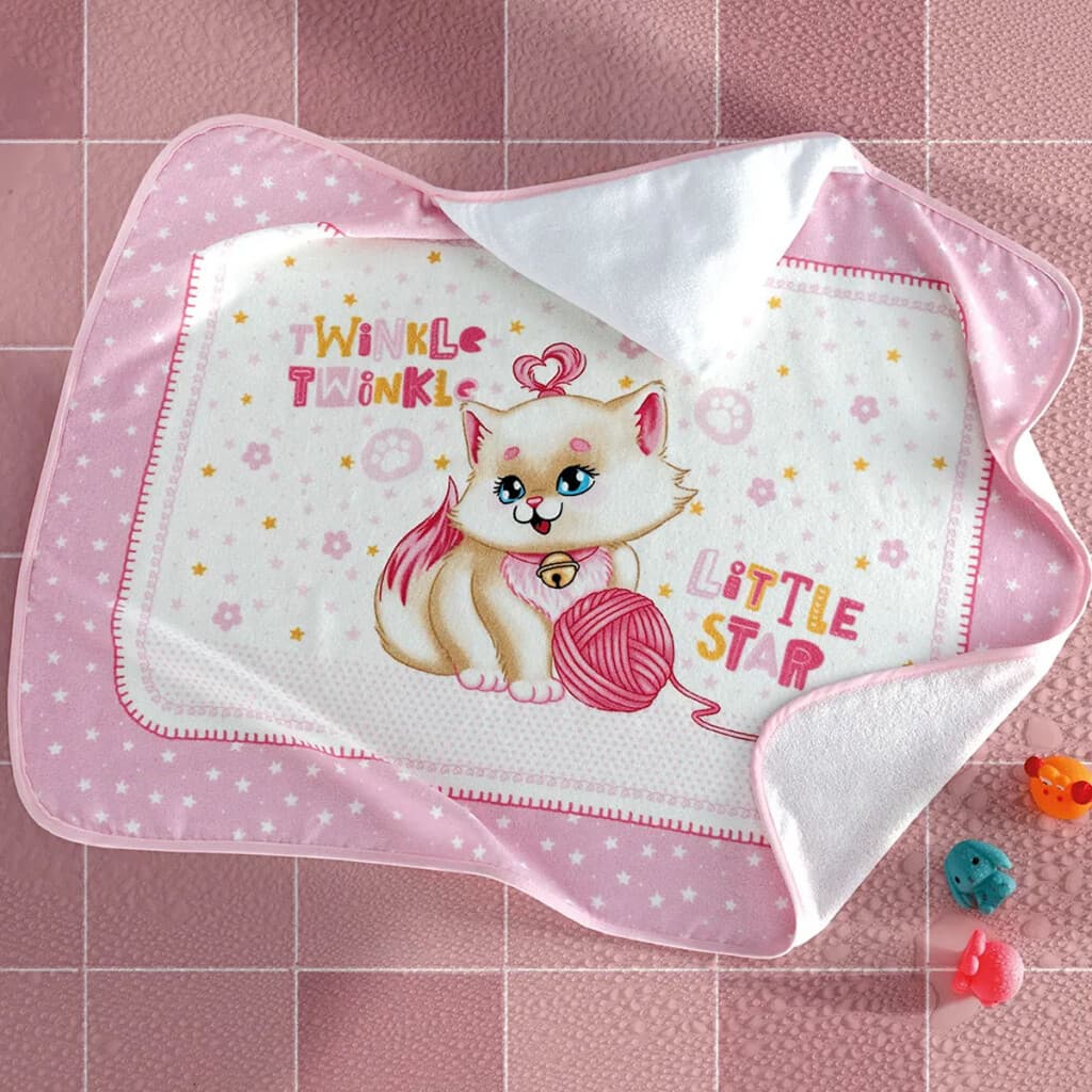 Toalla Con Capucha Bebé Döhler Velour 90 x 70 cm - GATITA BABY - 4
