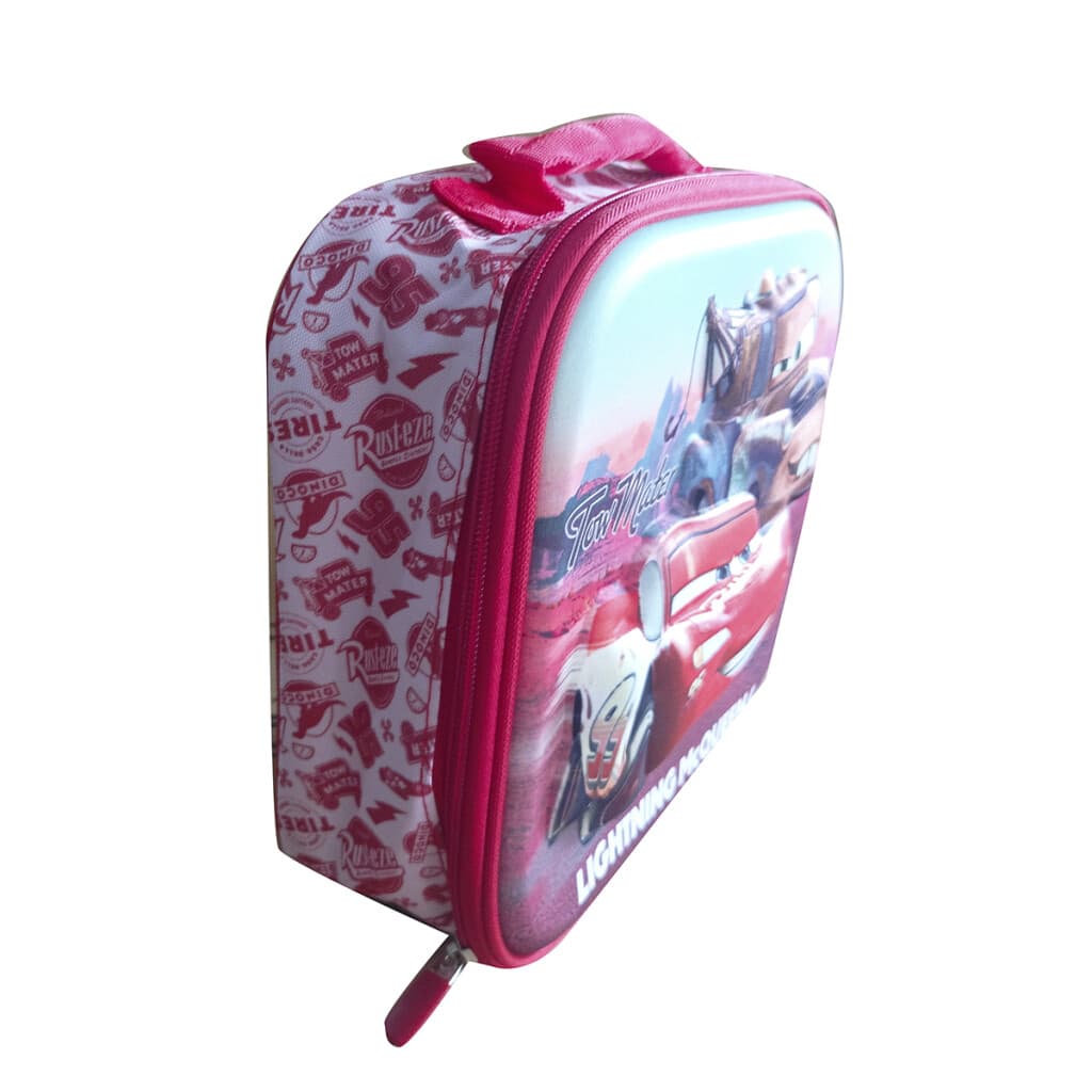 Lunchera 3D Térmica Escolar Cars 22 x 22 cm Oficial - ROJO - 2