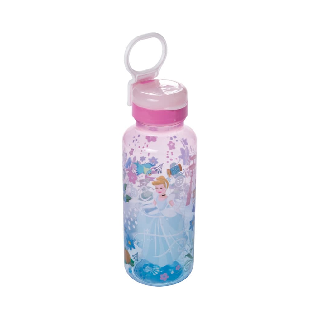 Botella Plática Relieve Princesas Disney 600 ml - Cenicienta - 1