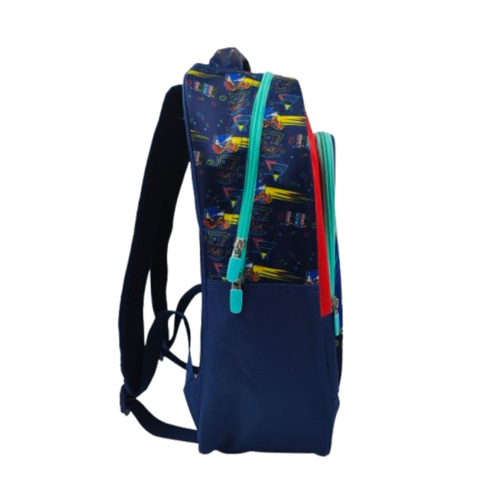 Mochila Infantil Sonic Jacquard Grande 40 x 30 cm - AZUL - 2