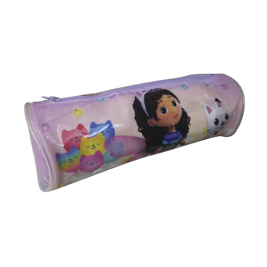 Cartuchera Cilíndrica PCV La Casa de Gabby 22 cm - 2