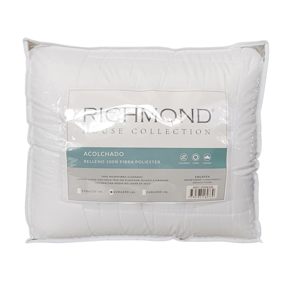 Acolchado King Plus Richmond House 240 x 260 cm - BLANCO - 2