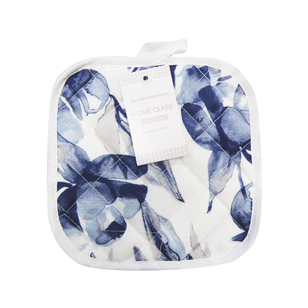 Agarradera Impermeable Home Class 20 cm x 20 cm - 3577 FLOR AZUL - 1