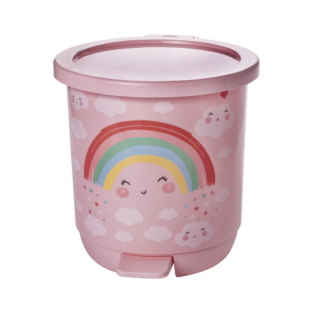 Basurero Infantil con Pedal 6,5 L - ARCOIRIS 1 - 1
