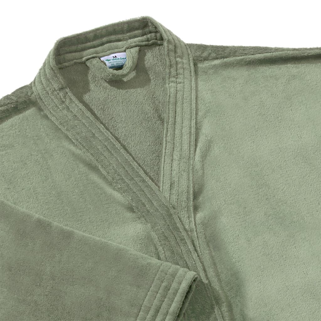 Bata Baño Dohler Velour 100% Algodón Talle P al XXG - VERDE - 3