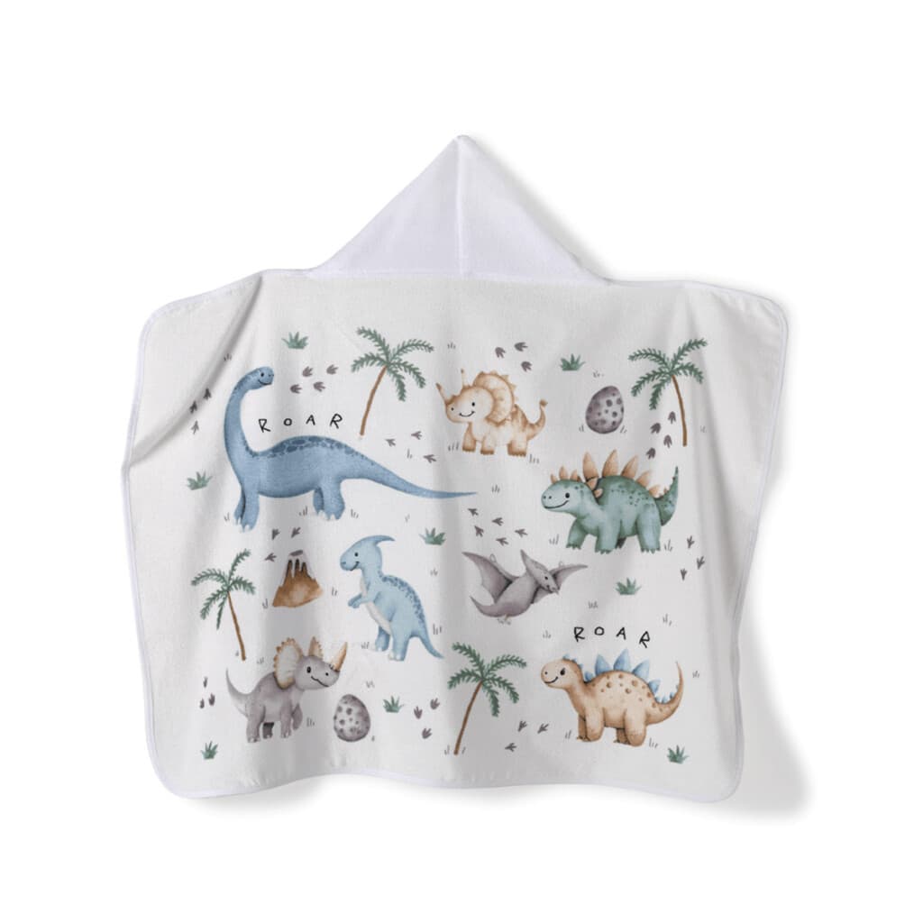 Toalla Con Capucha Bebé Döhler Velour 90 x 70 cm - DINO - 2