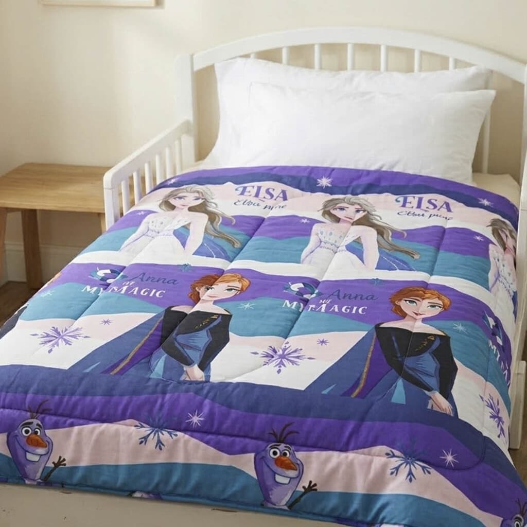 Acolchado Infantil Forzen 1 Plaza 100% Microfibra - VIOLETA - 1