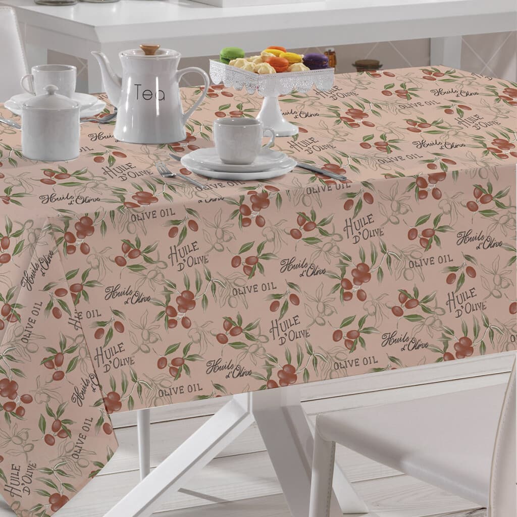 Mantel Peva Bukara 140 x 300 cm - Flores Coral - 3