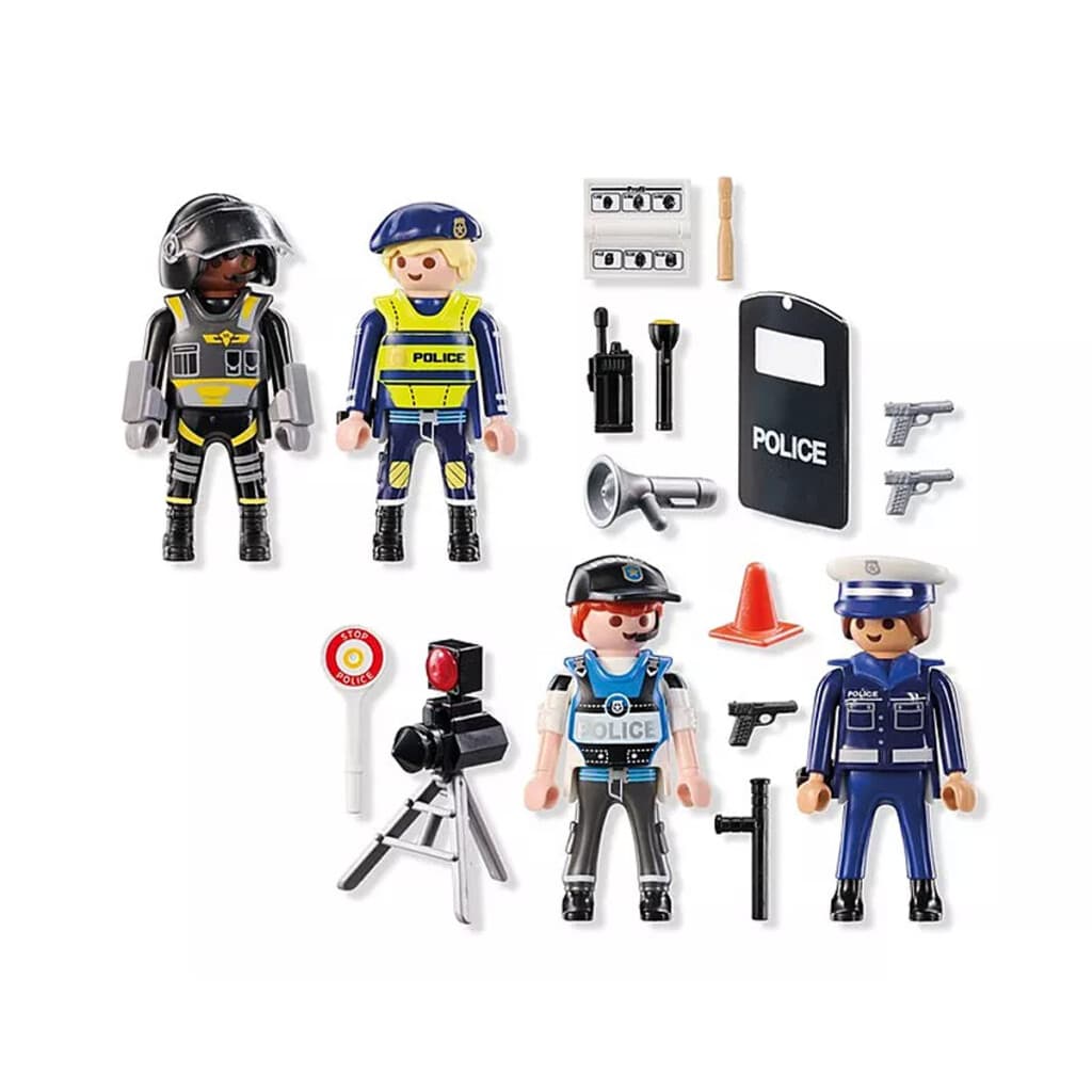Set x 4 Figuras de Policías Playmobil 35 Piezas - 4