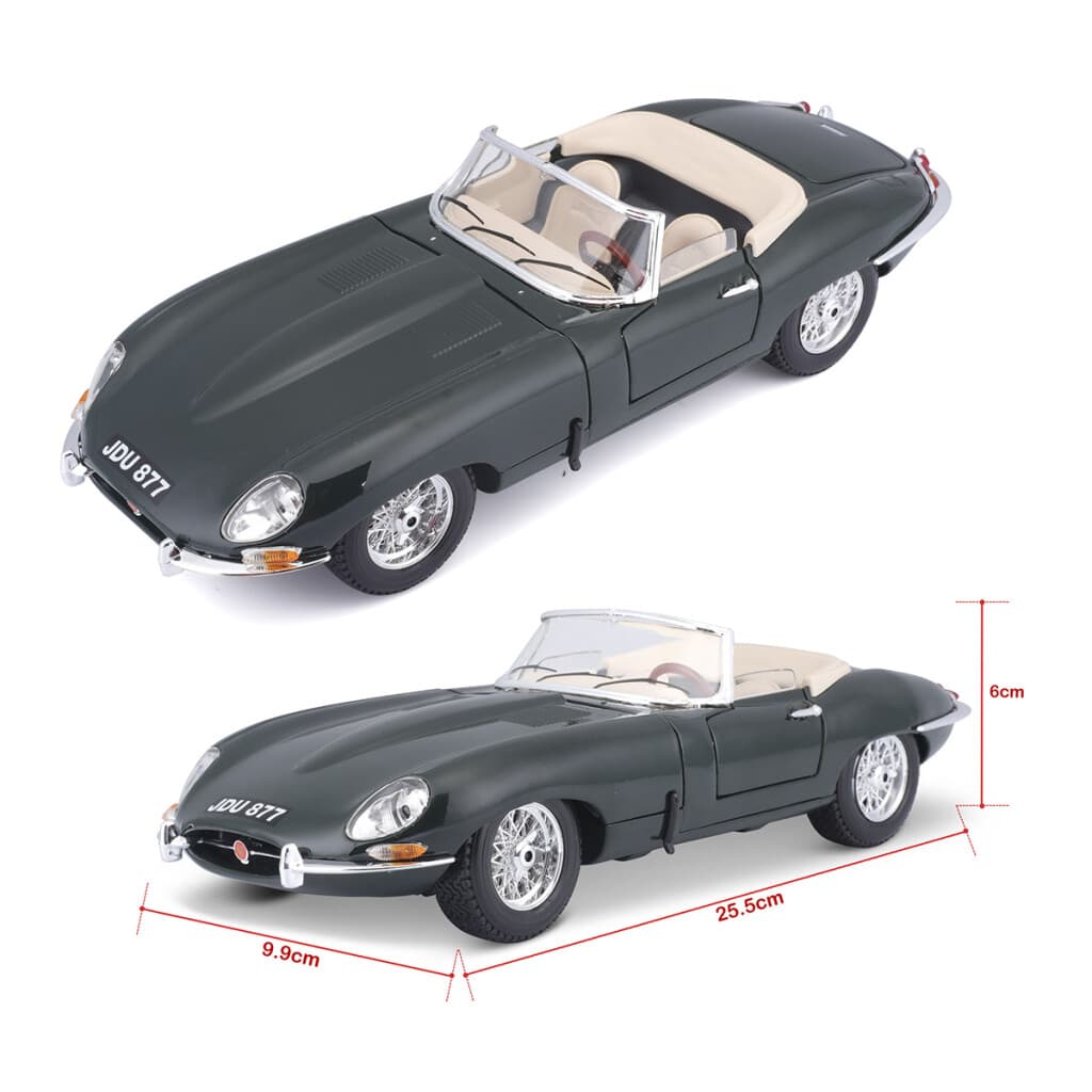 Bburago Escala 1:18 Auto de Colección - Jaguar E-Type Coupe - 3