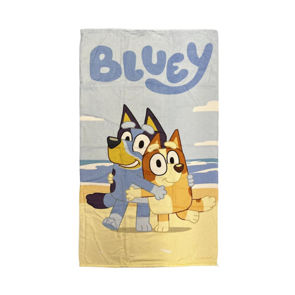 Toalla Infantil Playera Bluey 100% Algodón 70 x 130 cm - CELESTE - 1