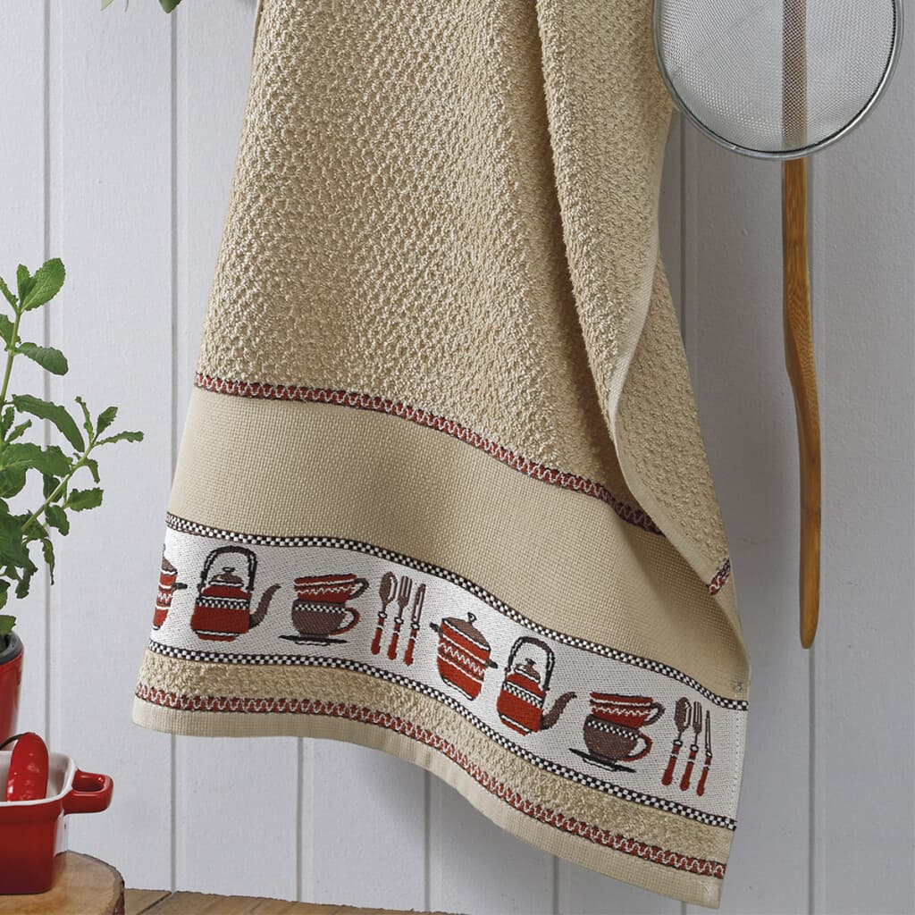 Repasador Cocina Dohler Jacquard Picnic 45 cm x 70 cm - Tazas - 2