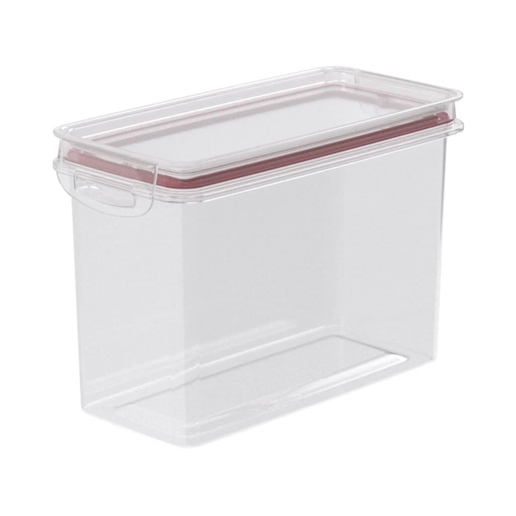 Recipiente Rectangular Dos Broches de 1,9L - BORDO - 1