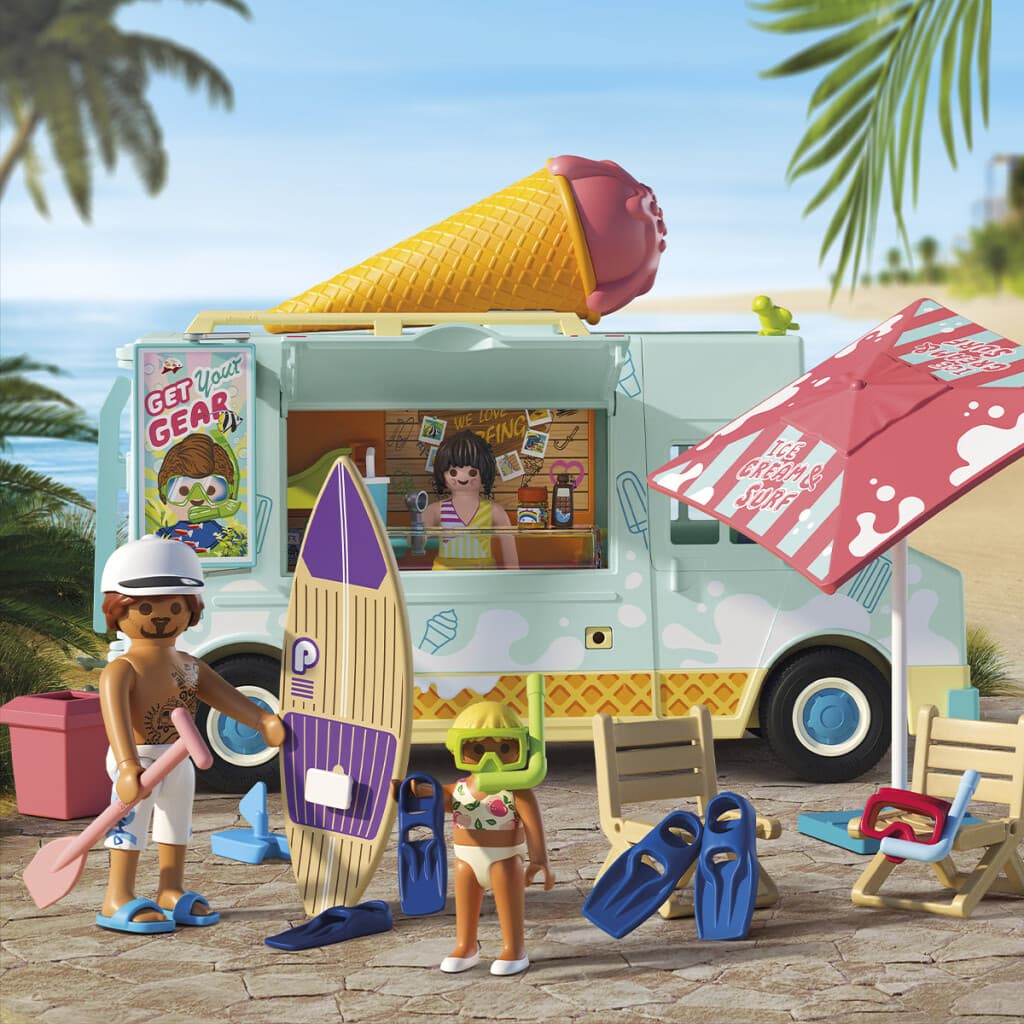 Camión de Helado con Tienda Surf Playmobil 101 Piezas - 1