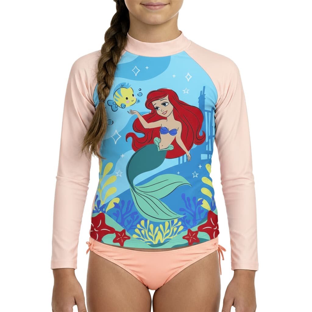 Remera UV Malla Infantil - La Sirenita - Talle 4 - 2