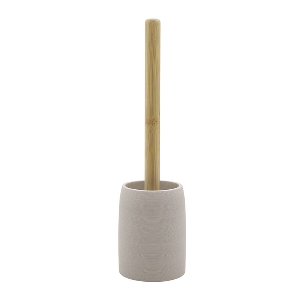 Escobilla Inodoro de Resina y Madera - GRIS - 2