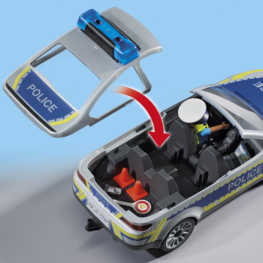 Coche Patrulla Policía con Luz Playmobil 24 Piezas - 5