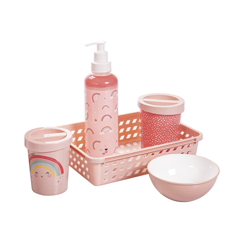 Set x5 para Baño Infantil Varios Personajes - ARCOIRIS 1