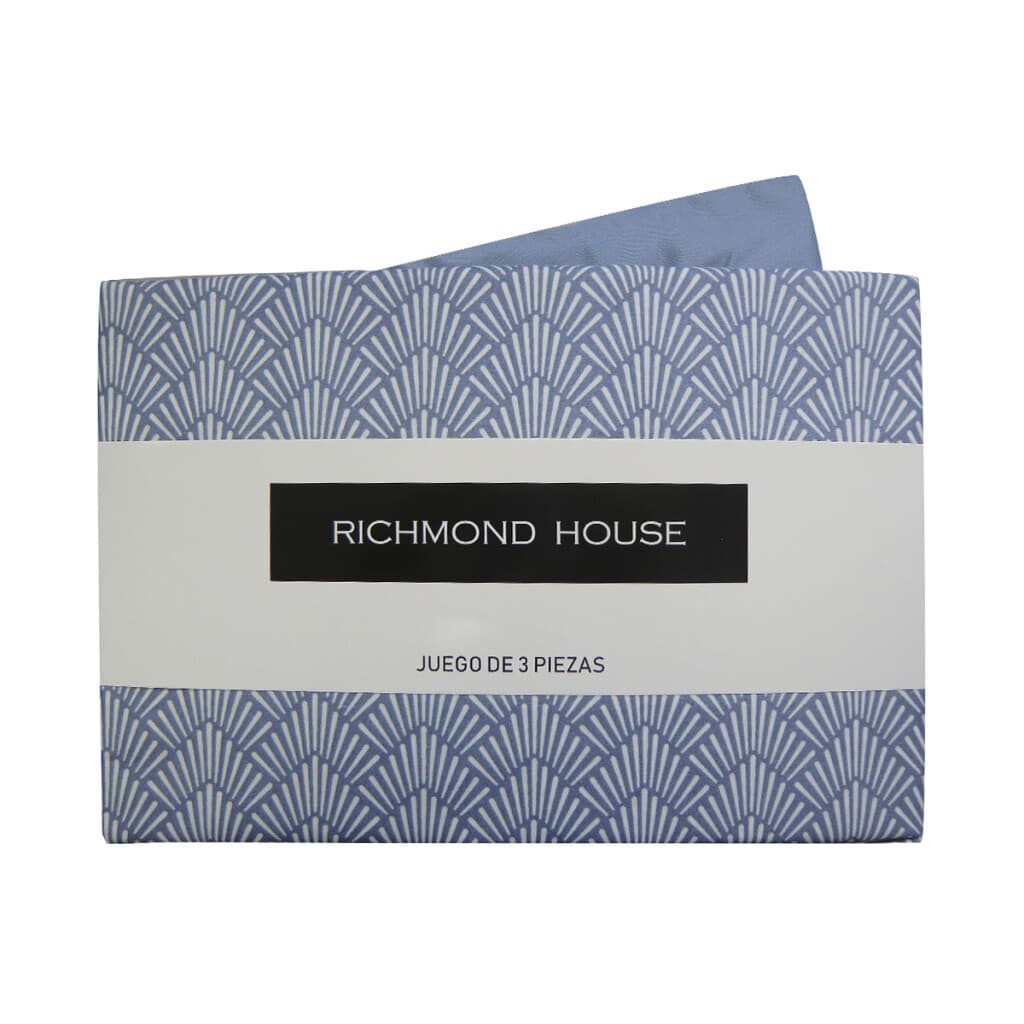 Juego Sábanas 1 Plaza Richmond House Estampadas 100% Microfibra - 312-2 - 2