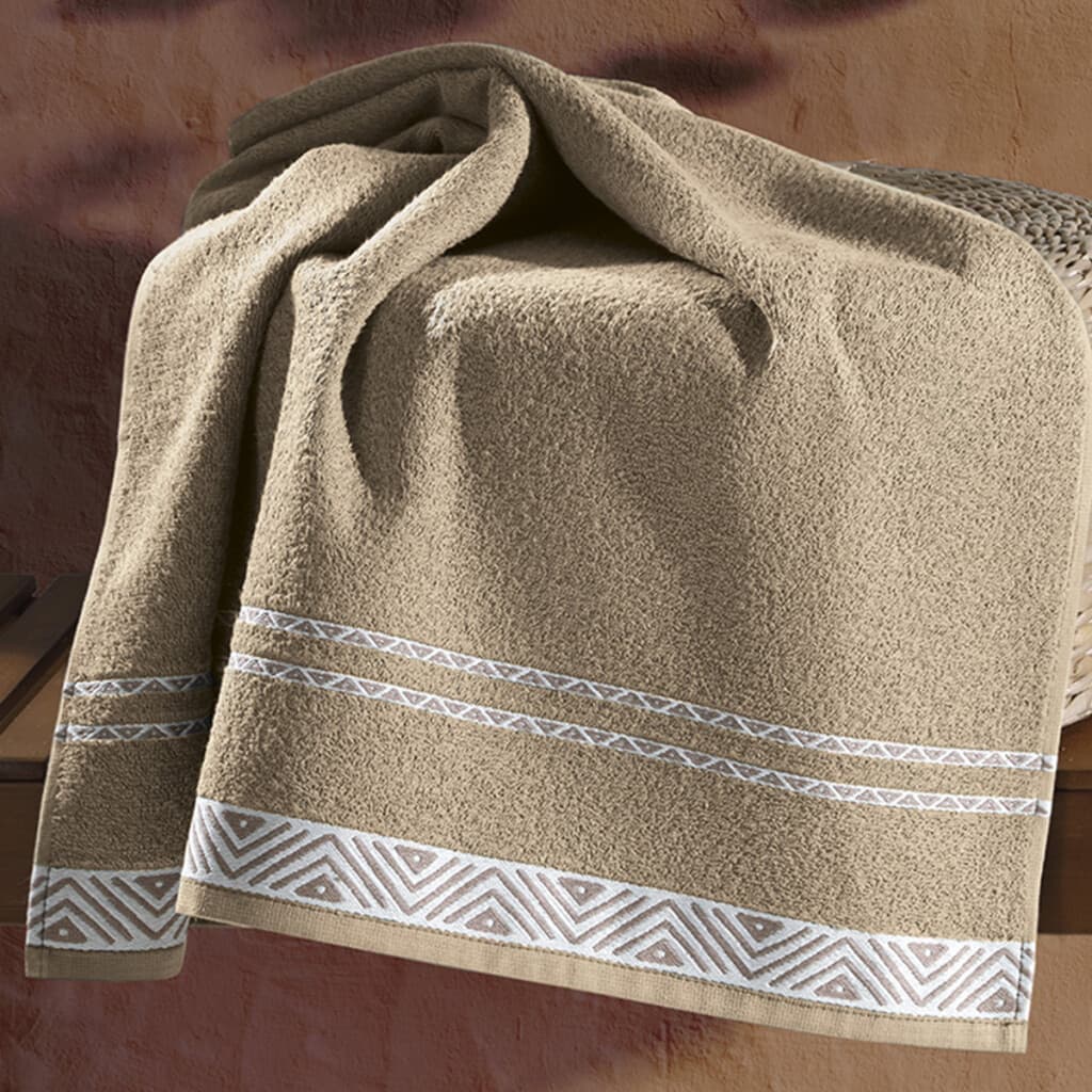 Toalla Mano Dohler Jacquard Premium 50 x 80 cm 100% Algodón - 7681 - BEIGE - 1