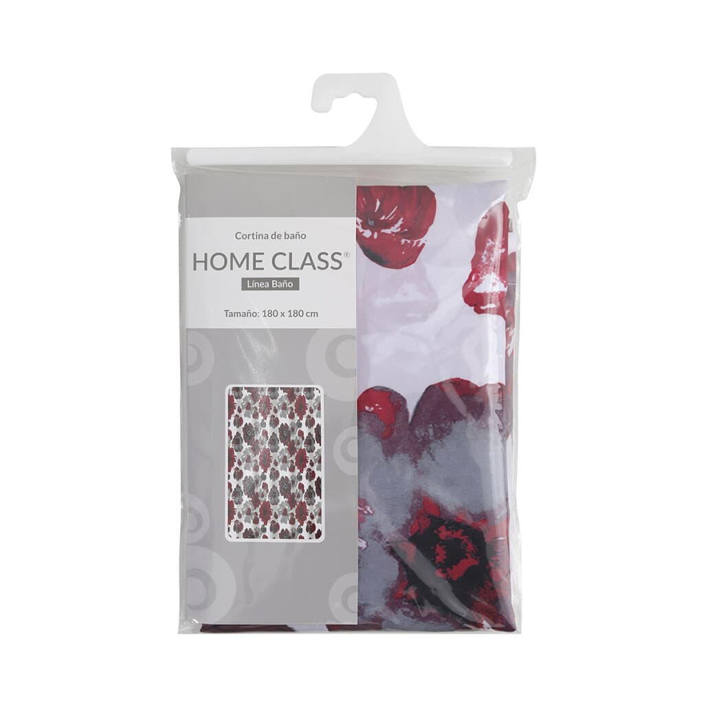 Cortina de Home Class con Argollas 180 x 180 cm - 213939 PASSION FLOR ROJO - 2