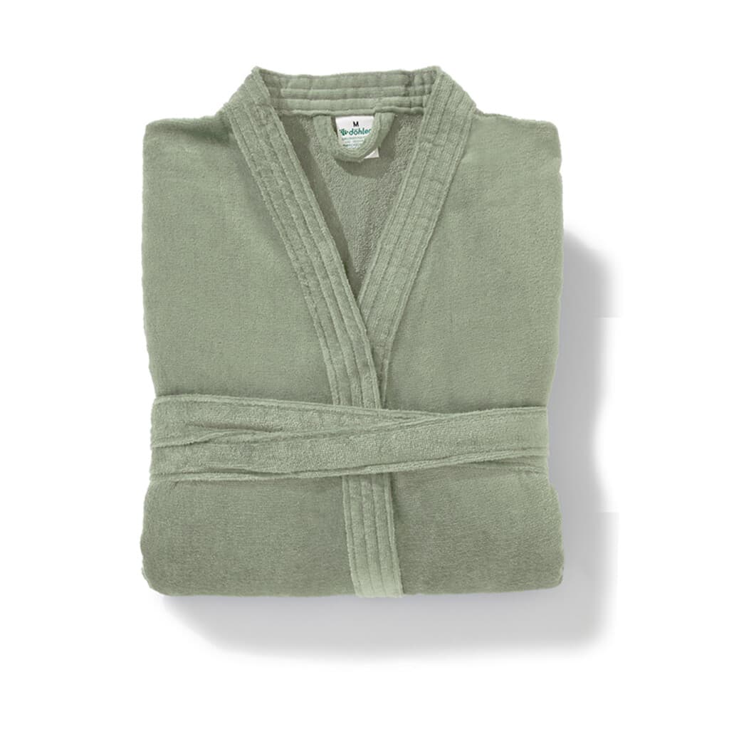 Bata Baño Dohler Velour 100% Algodón Talle P al XXG - VERDE - 4