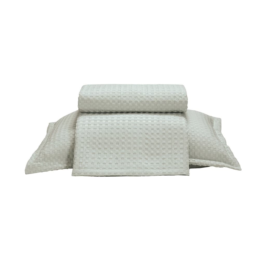 Juego Colcha y Funda Dohler Provenza 1 Plaza 100% Microfibra - VERDE AGUA - 2