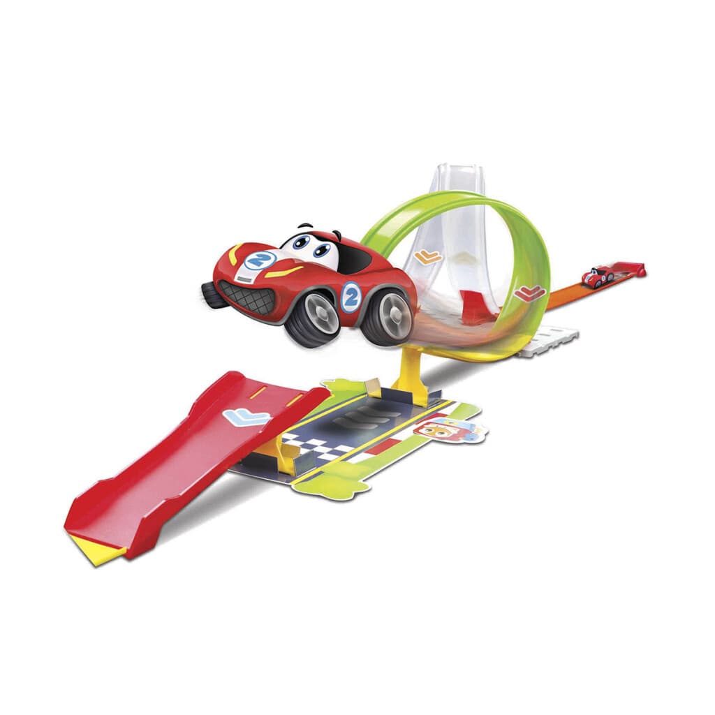 Bburago Jr Pista de Auto 3 en 1 con Vehículo y Luz - 2
