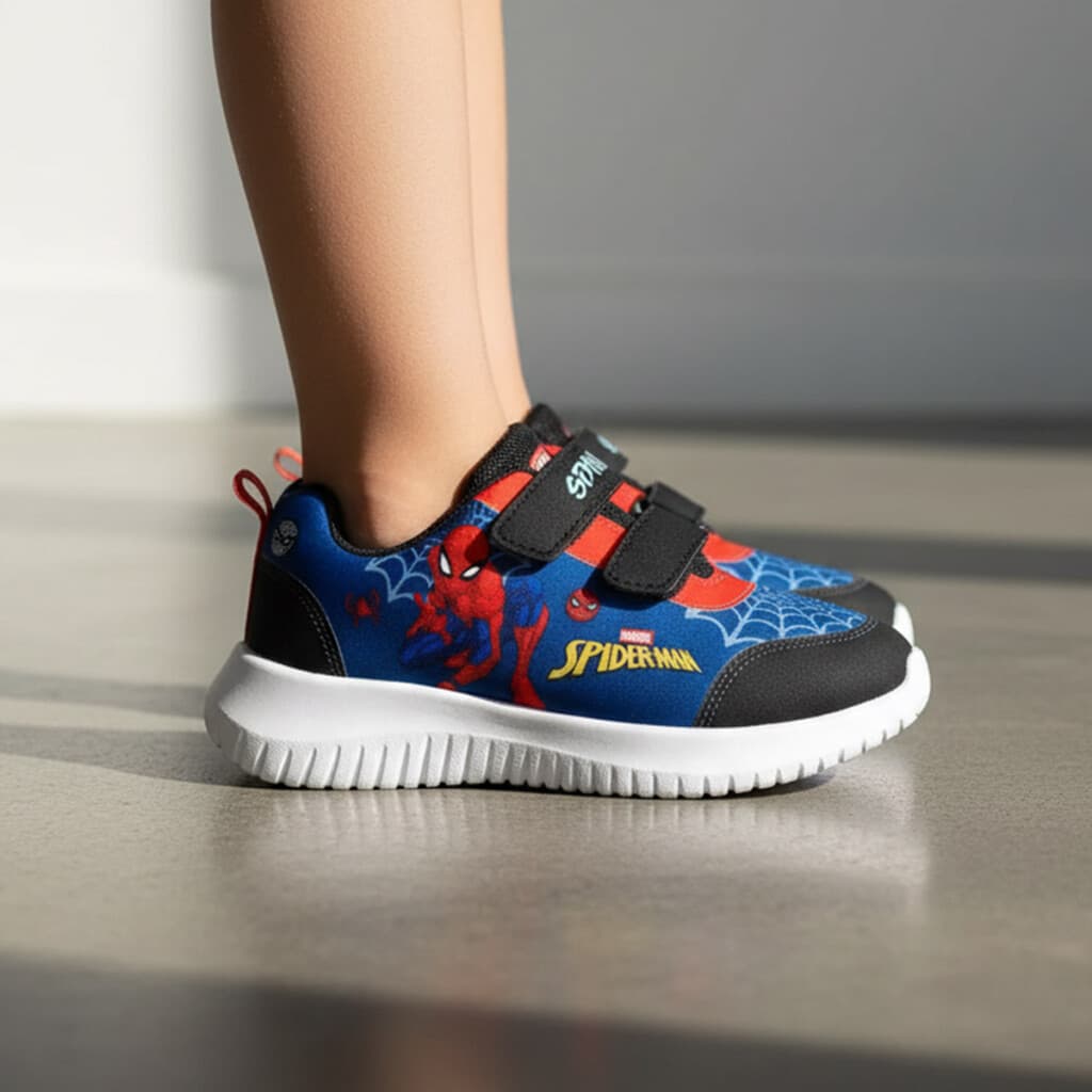 Calzado Deportivo Spiderman Con Cinta Adherente Talle 25-29 - 1