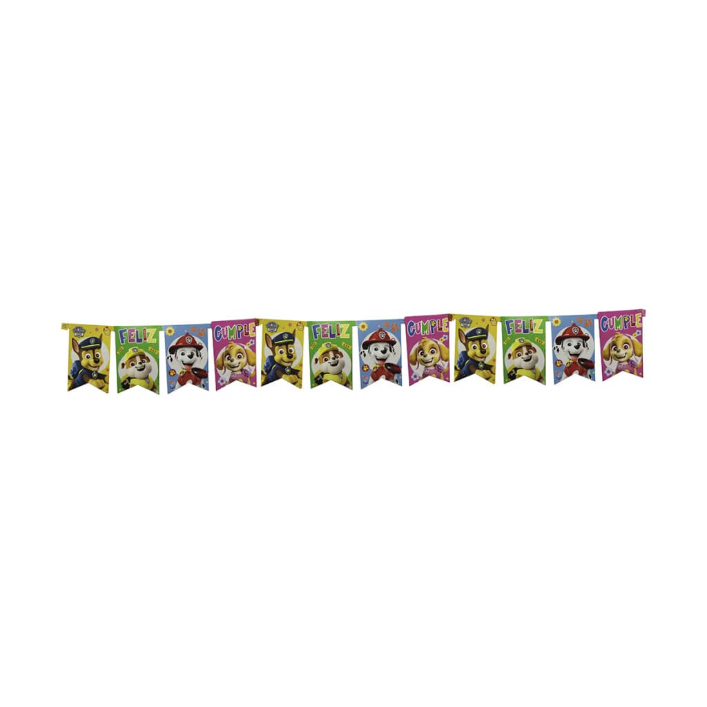 Cotillón Cartel Feliz Cumple Grande Paw Patrol