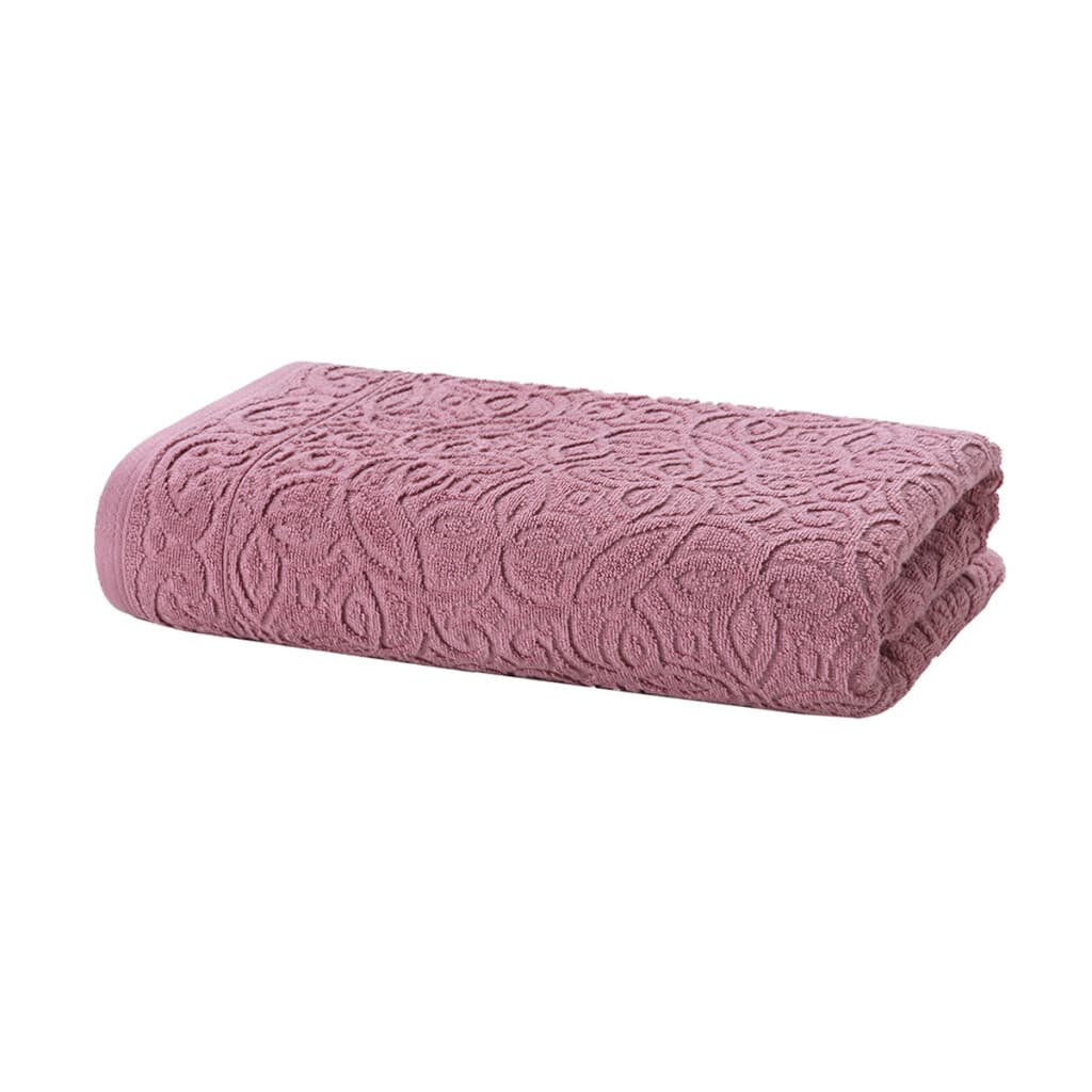 Toalla Baño Dohler Jacquard Provenza 70 x 140 cm 100% Algodón - ROSA OSCURO - 2