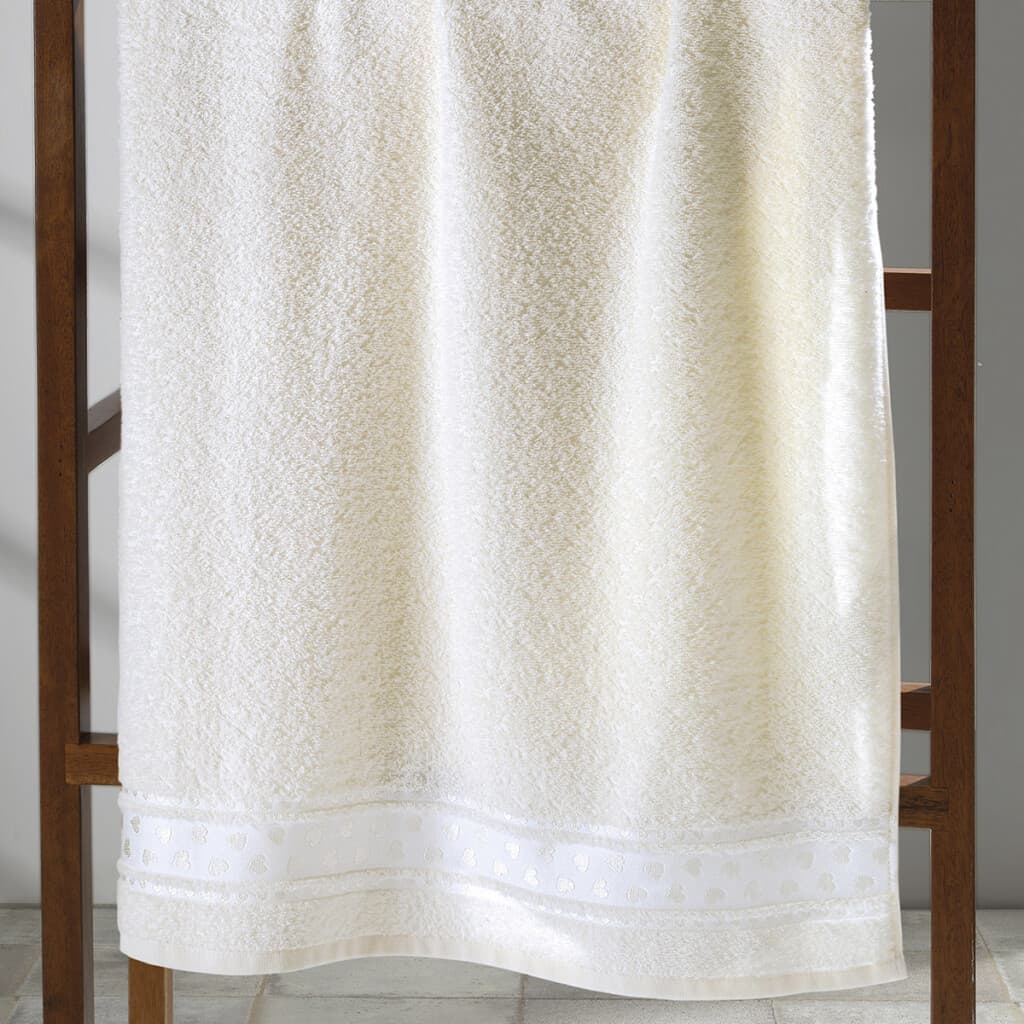 Toalla Mano Dohler Jacquard Premium 50 x 80 cm 100% Algodón - 6987 - CREMA - 1