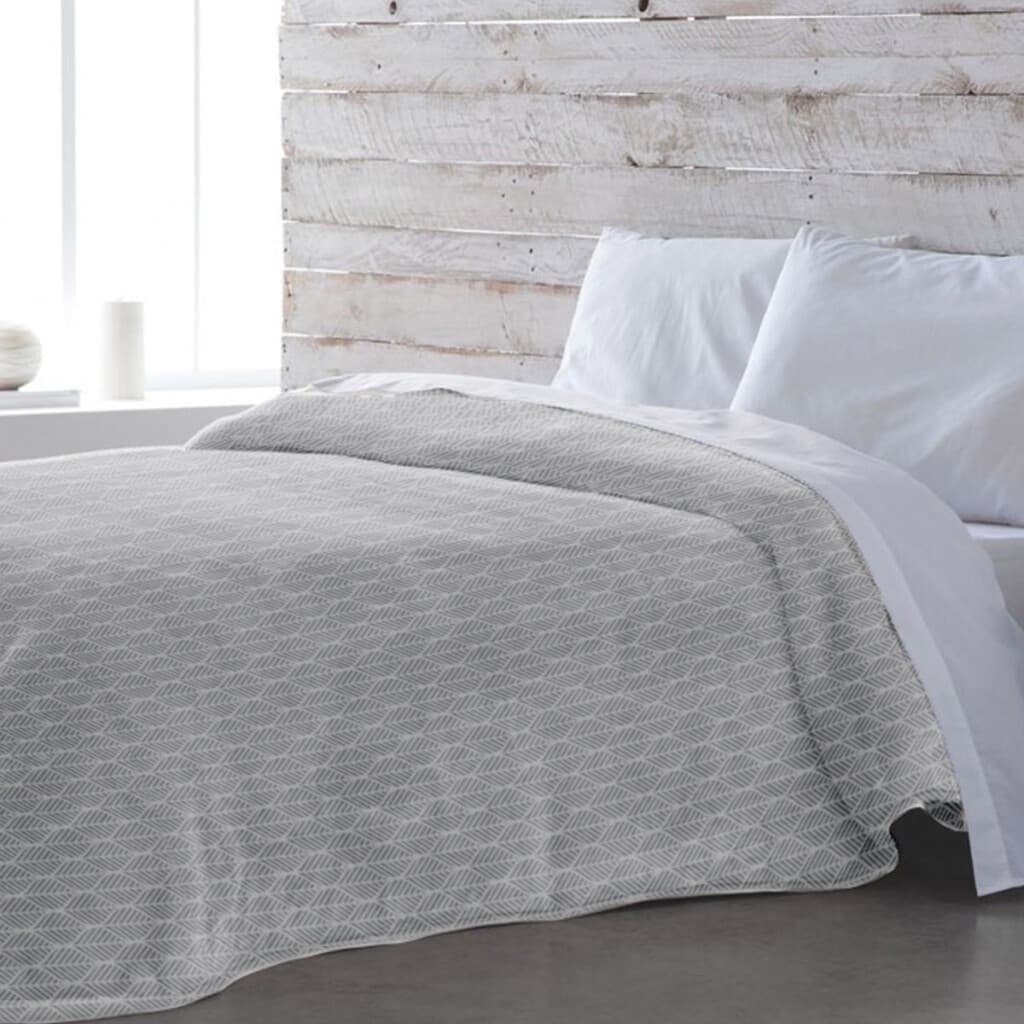 Frazada Polar King Size Home Class 240 x 260 cm - ARABESCO GRIS - 1