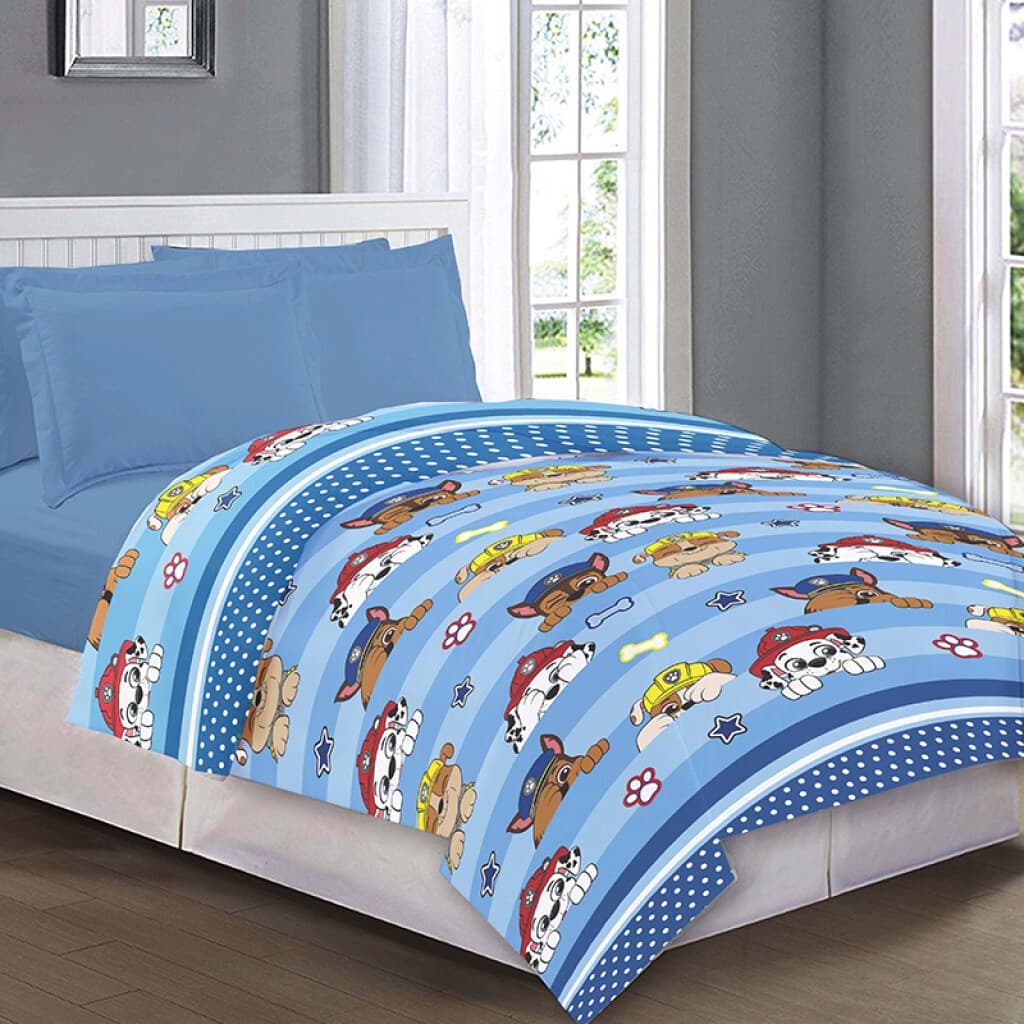 Colcha Infantil Paw Patrol 1 Plaza 100% Microfibra - CELESTE - 1