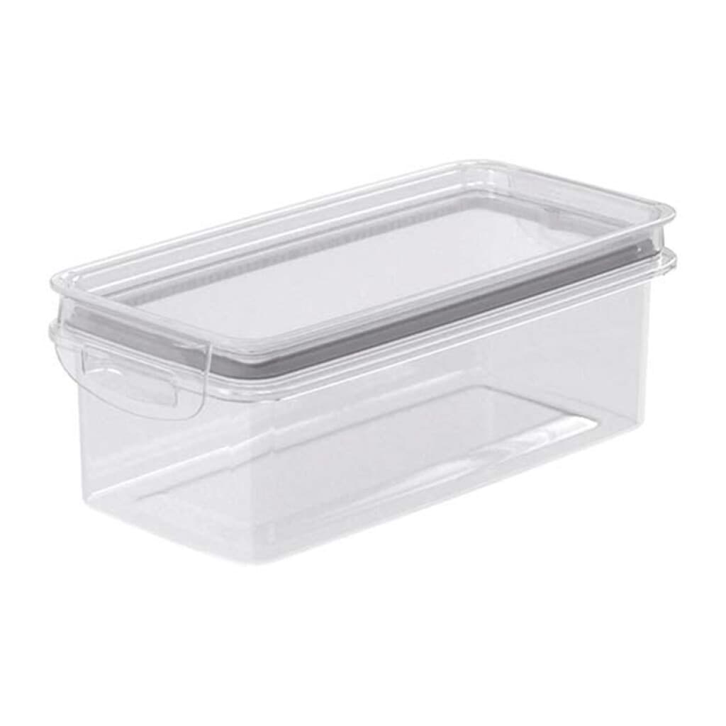 Recipiente Rectangular con Dos Broches de 875 ml - GRIS - 1