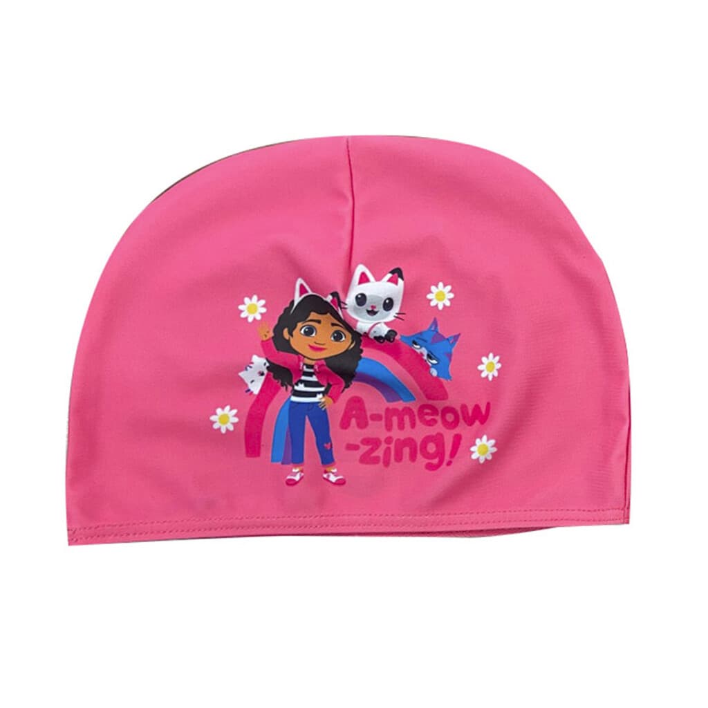Gorra Natación Infantil La Casa De Gabby Talle Único - ROSA