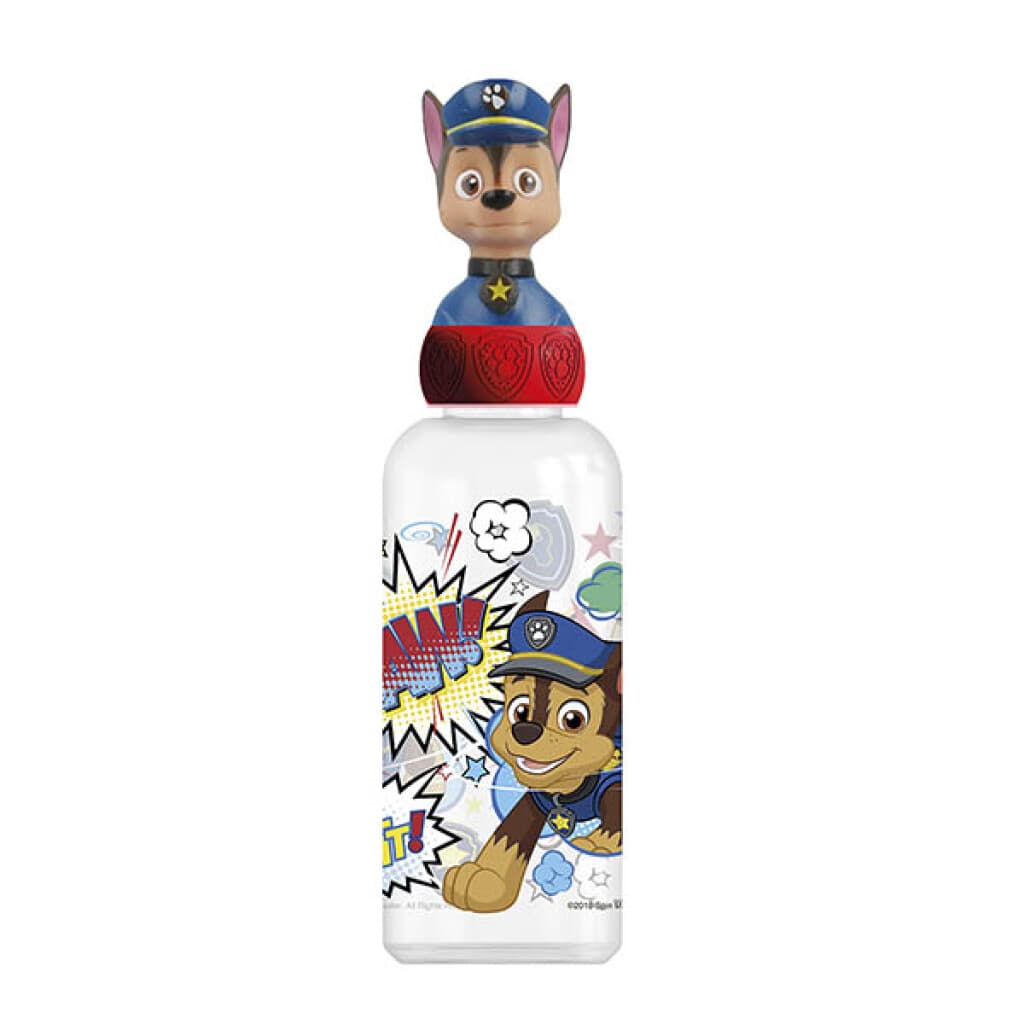 Botella de Plástico con Figura 3D Paw Patrol