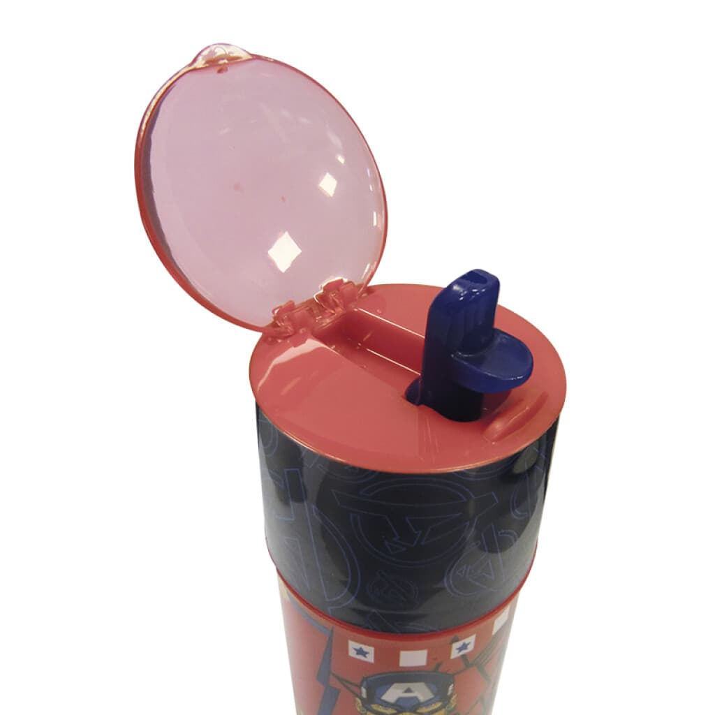 Botella con sorbito y Protector 350 ml - Capitán América - 3