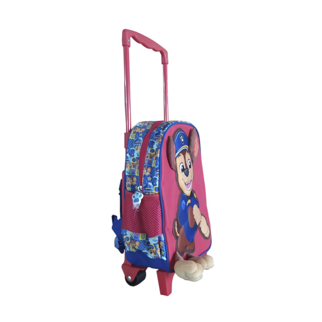 Mochila Infantil Paw Patrol 3d Con Carro 30 Cm - ROJO - 3